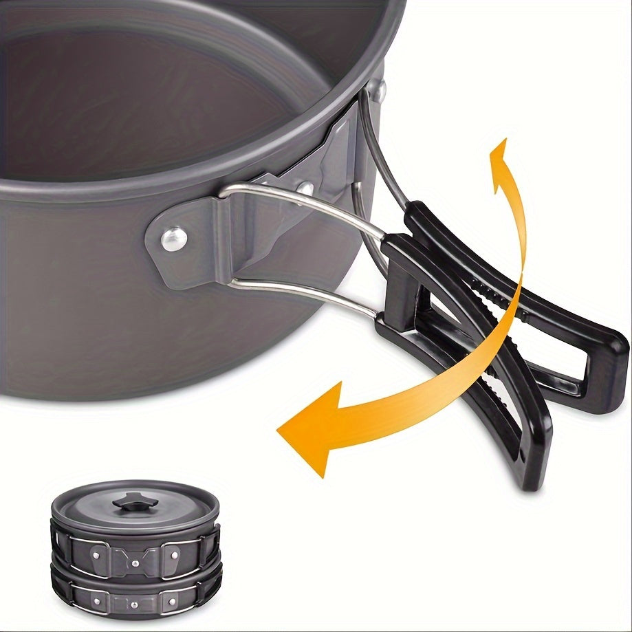 Non-stick  Foldable Camping Cookware Set,