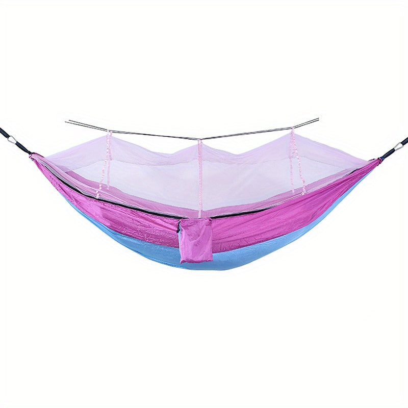 Anti-Rollover Double Hammock with Mosquito Net