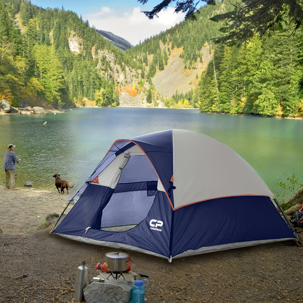3 Person Camping Tent - Dome Tents, Waterproof Windproof