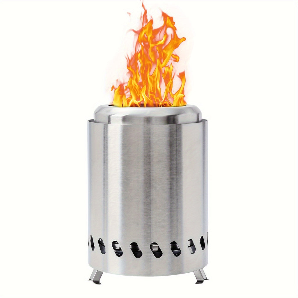 7.8"H×5.5"D Tabletop Fire Pit With Stand