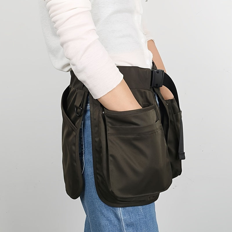 Stylish Multi-Pocket Zipper Waist Bag