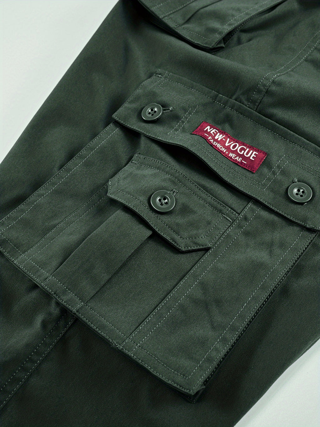 Classic Design Multi Flap Pockets Cargo Pants, Loose Fit Drawstring Cargo Pants