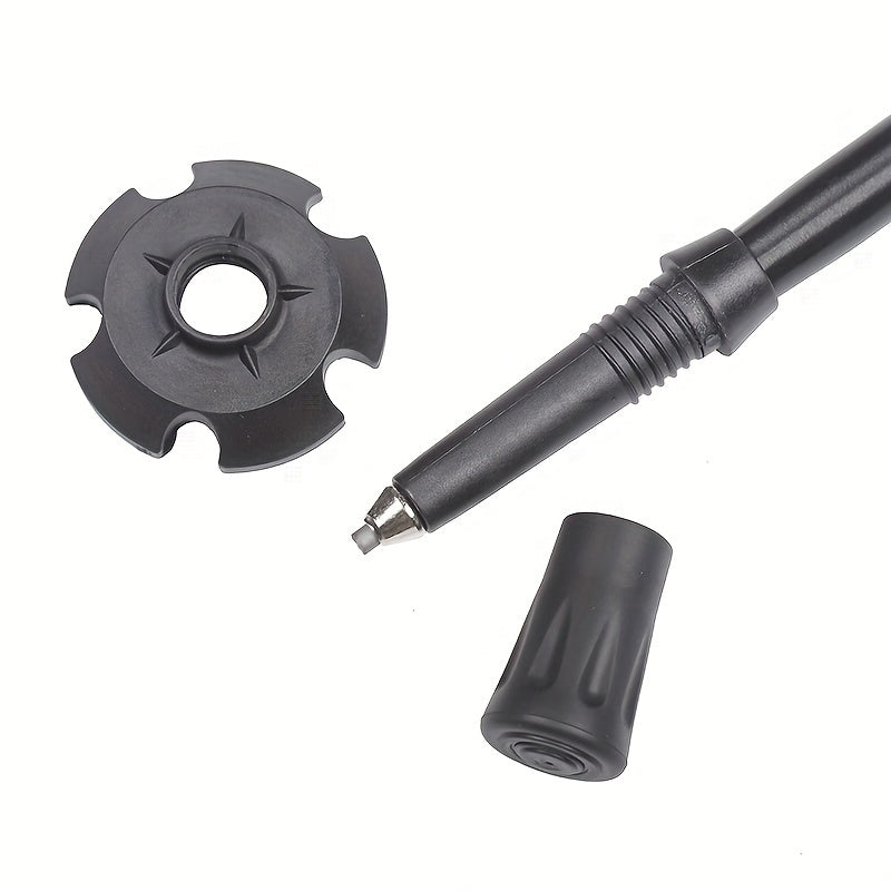 2pcs, Aluminium Alloy Telescopic Hiking Stick