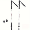 2pcs, Aluminium Alloy Telescopic Hiking Stick