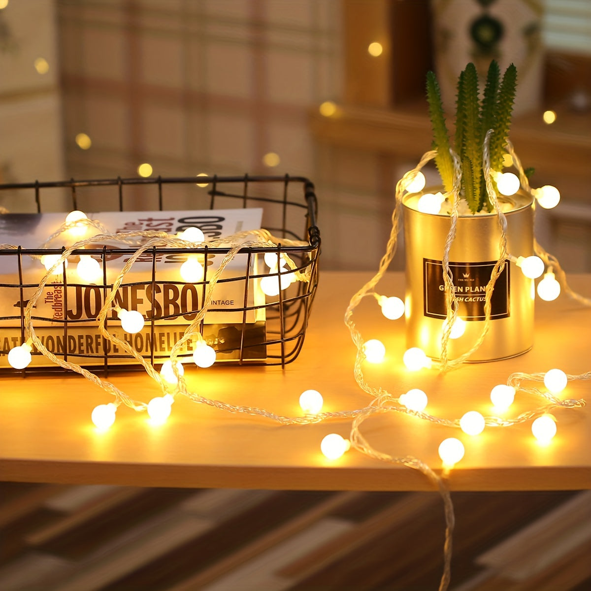 Globe String Light, 10/20/30/40/80 Led Fairy Light