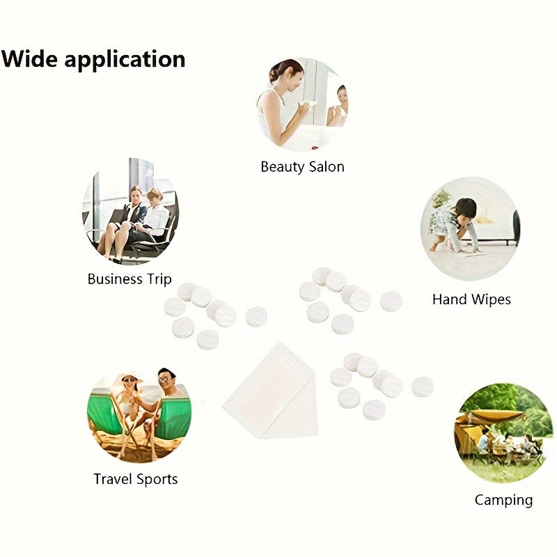 100/500pcs Portable Disposable Mini Compressed Towels Kit