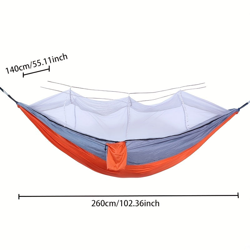 Anti-Rollover Double Hammock with Mosquito Net