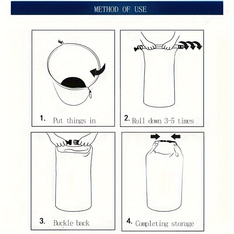 6pcs Waterproof Dry Bag Set - Ultra-Lightweight, Large Capacity