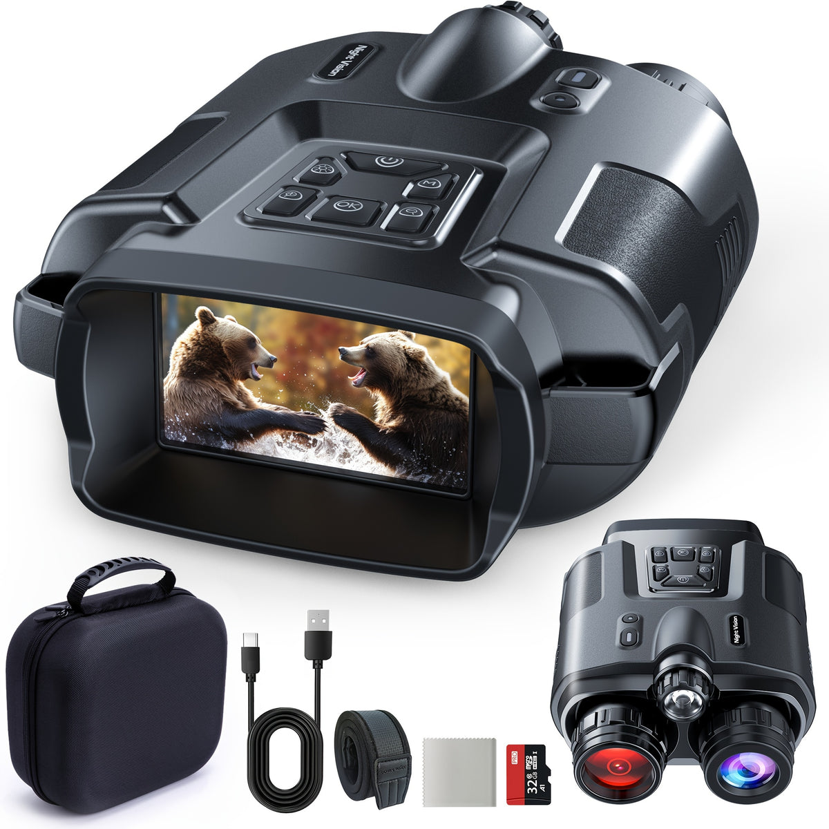High-Definition Infrared Binoculars for Nighttime Use