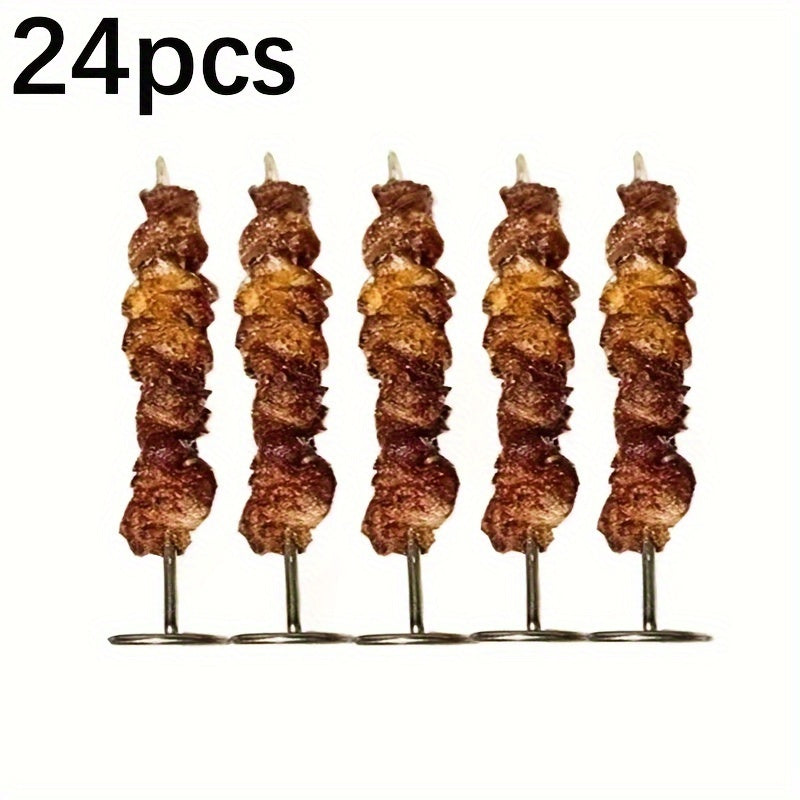12pcs/24pcs Stainless Steel Air Fryer Oven  Skewer