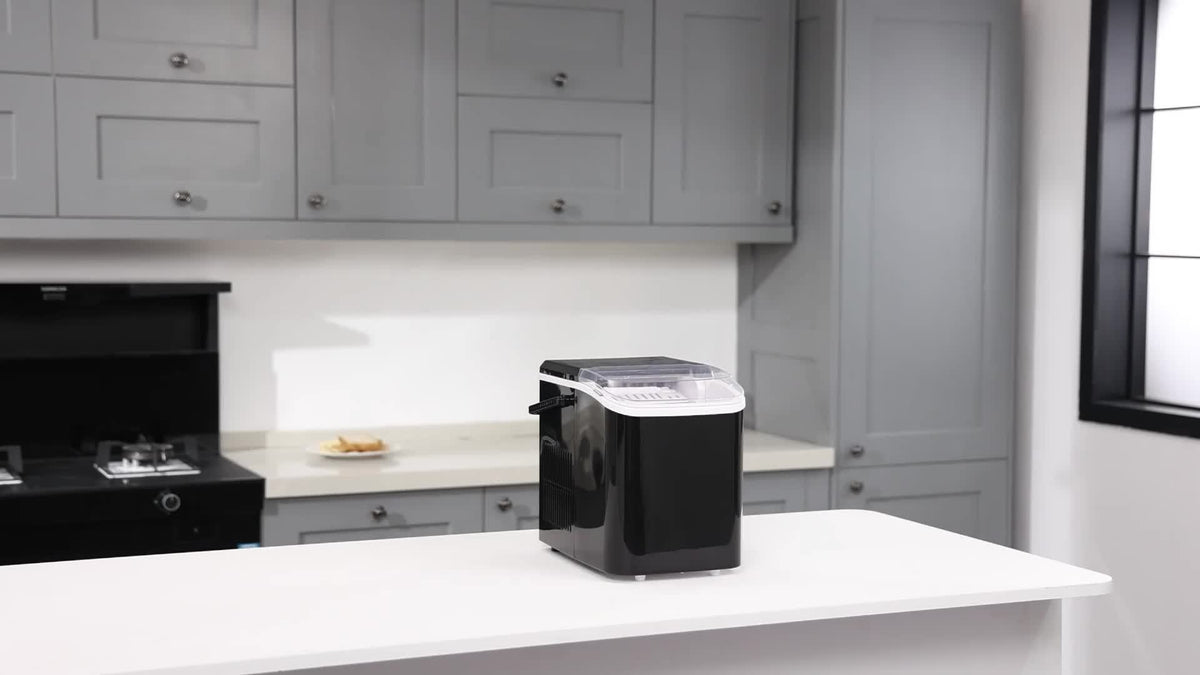 Portable Outdoor Ice Maker Countertop Low Noise One-Touch Operation
