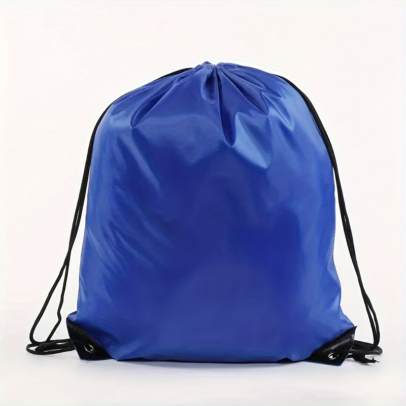 Vibrant Nylon Drawstring Backpack  16"- Lightweight & Durable