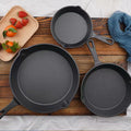 3pcs Premium Cast Iron Cookware Set
