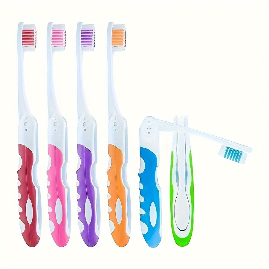 3pcs Soft Bristle Foldable Toothbrushes