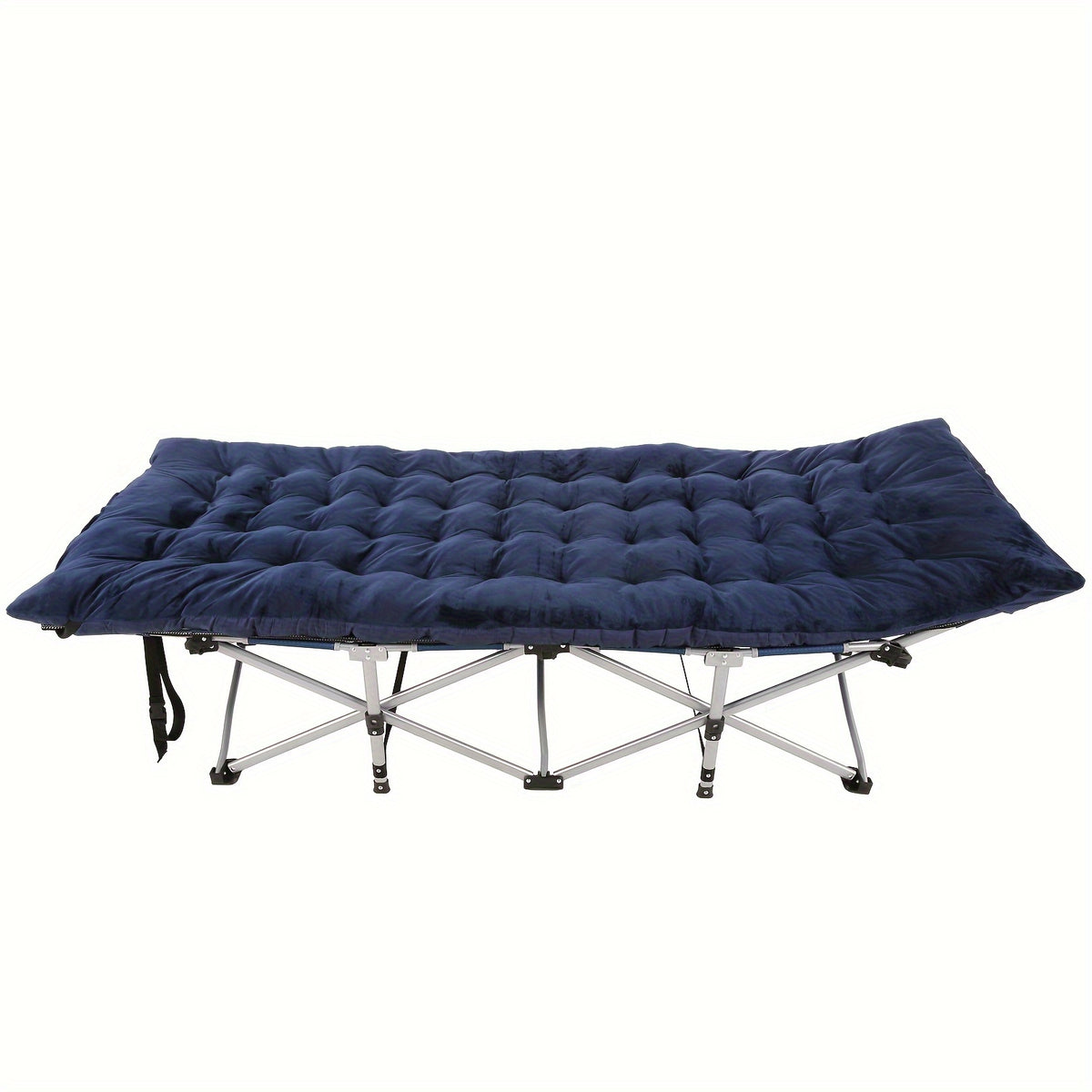 Camping Sleeping Cots with cotton-padded/Velvet Mattress, 900lbs