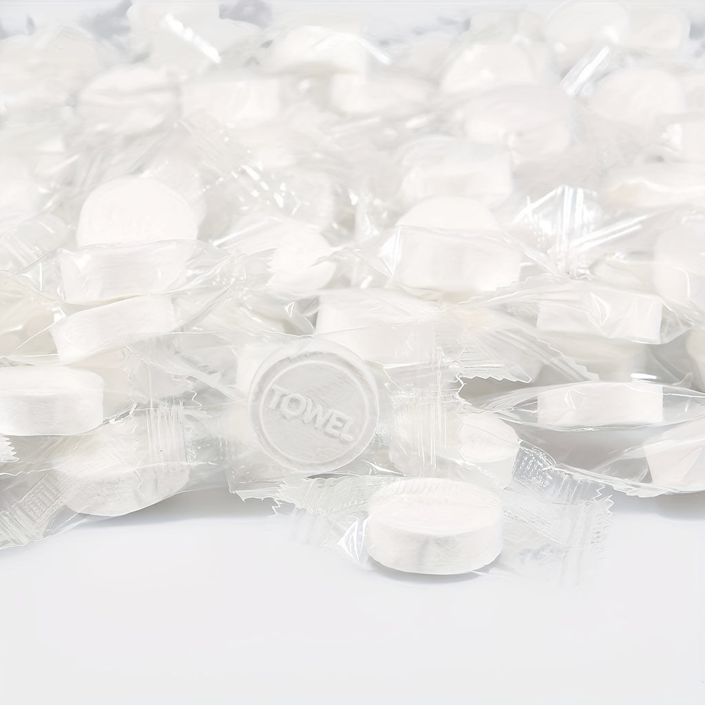 100/500pcs Portable Disposable Mini Compressed Towels Kit