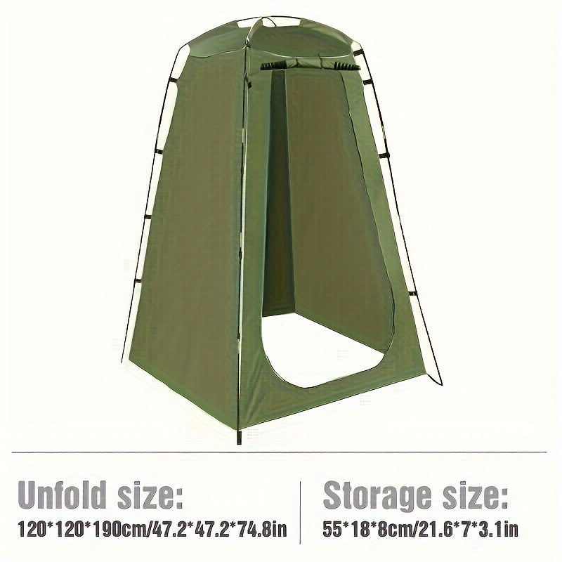 Privacy Shower Tent, Outdoor Changing Room With Detachable Support Pole And Carry Bag