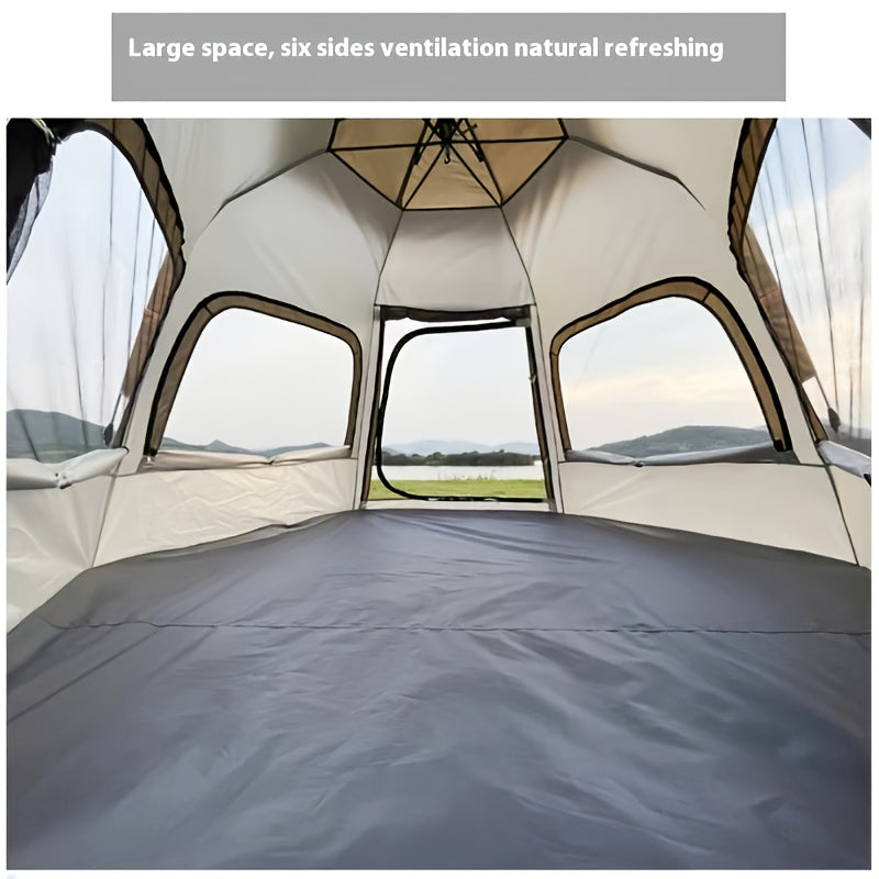 Outdoor Tent Portable Folding Fully Automatic Hexagonal Tent