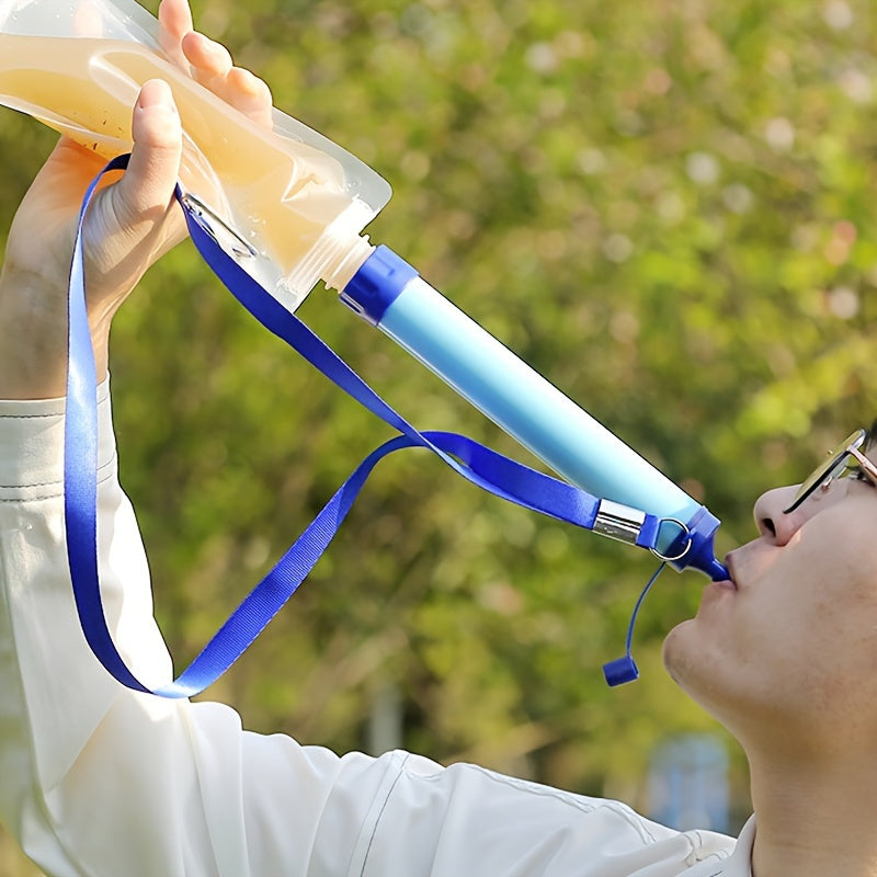 1pc Portable Outdoor Water Purifier Without/With Extend Straw