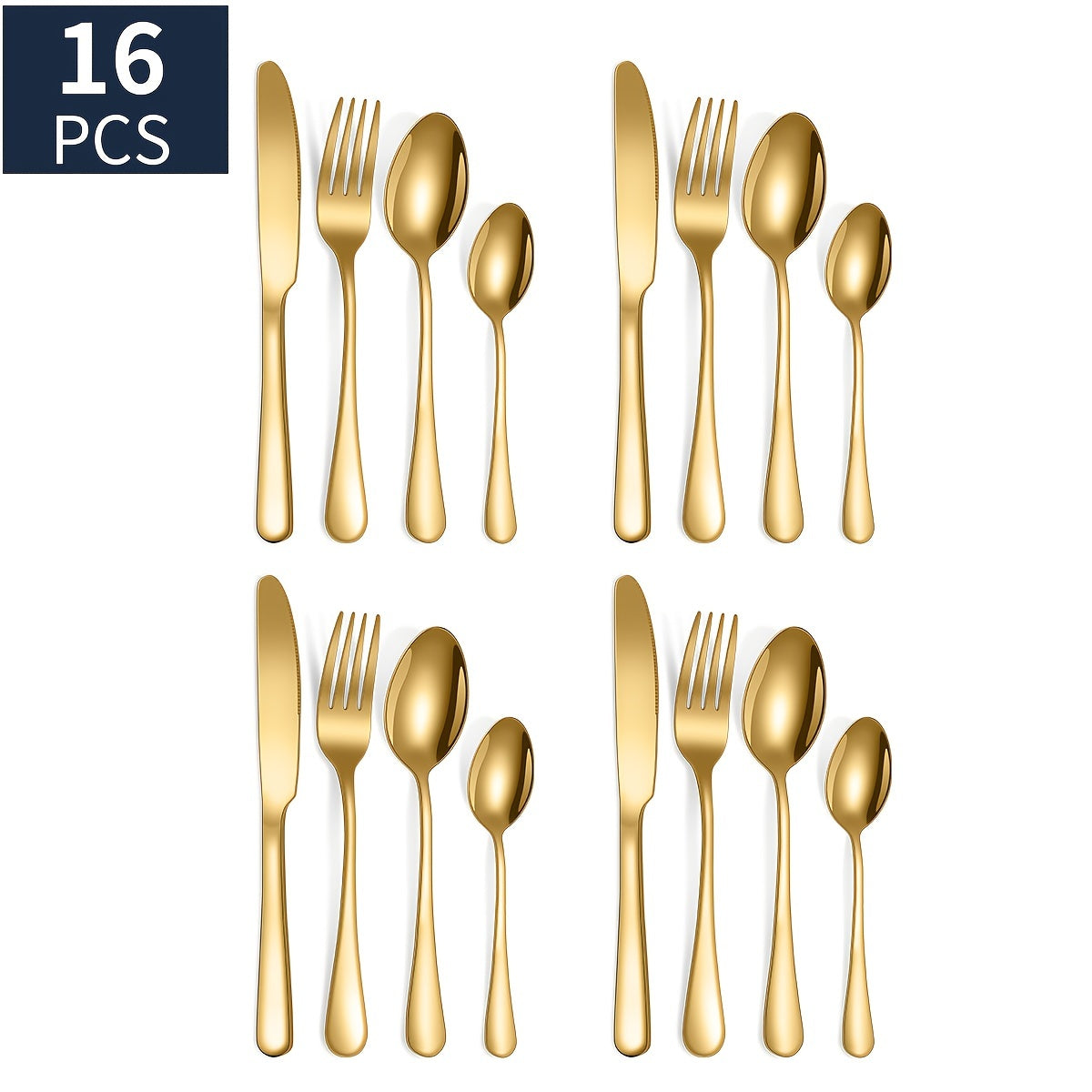 16pcs/24pcs tableware stainless steel knife, fork and spoon set
