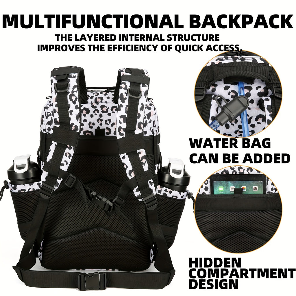25L Large Capacity Rucksack Backpack - Water-Resistant