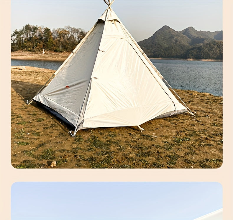 Luxury Pyramid Tent With Sky Curtain