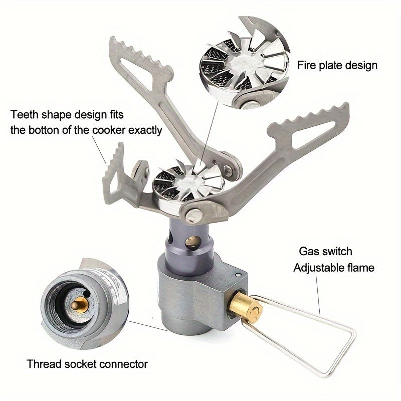 Ultralight Titanium Alloy Backpacking Stove Portable Propane
