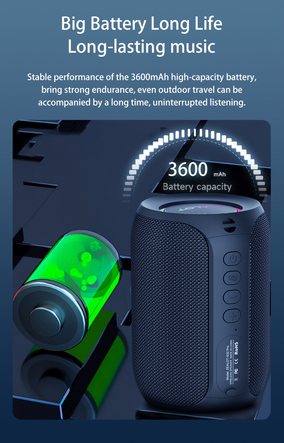 2024 New Style Zealot S32 Pro 15W Wireless Speakers