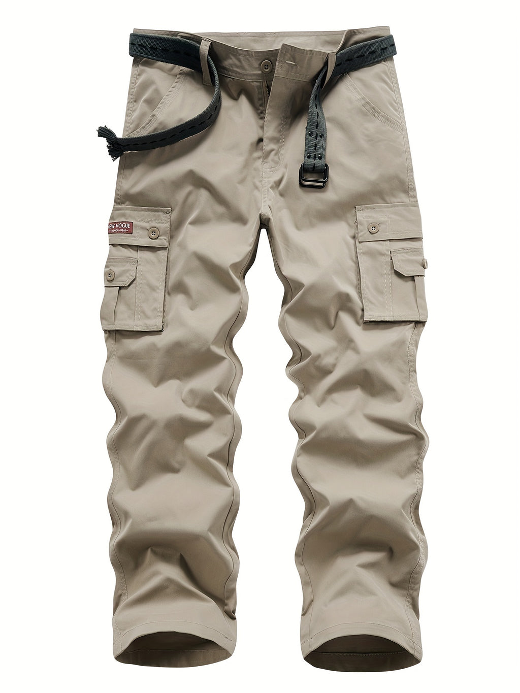 Classic Design Multi Flap Pockets Cargo Pants, Loose Fit Drawstring Cargo Pants