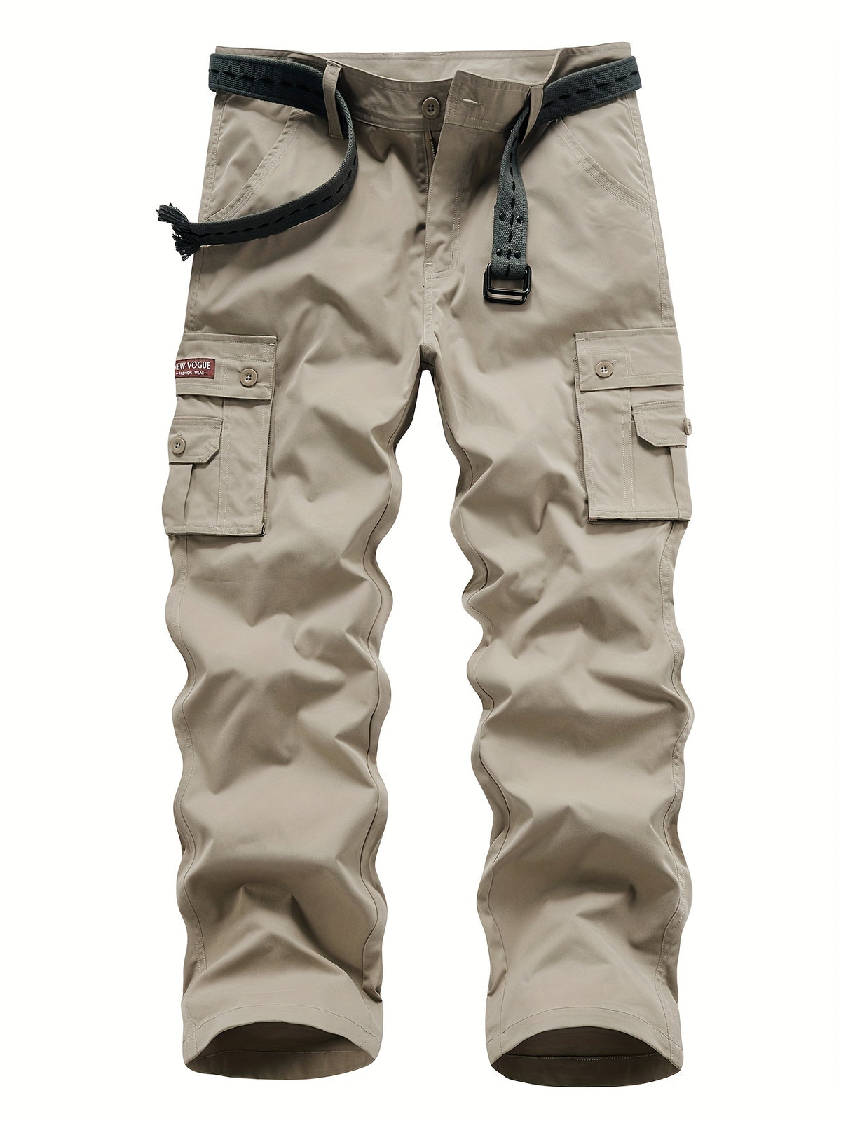 Classic Design Multi Flap Pockets Cargo Pants, Loose Fit Drawstring Cargo Pants