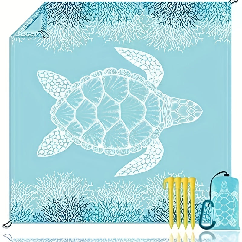 Extra-Large Lightweight Mat | 1 Portable Beach Blanket for 1-4 Adults