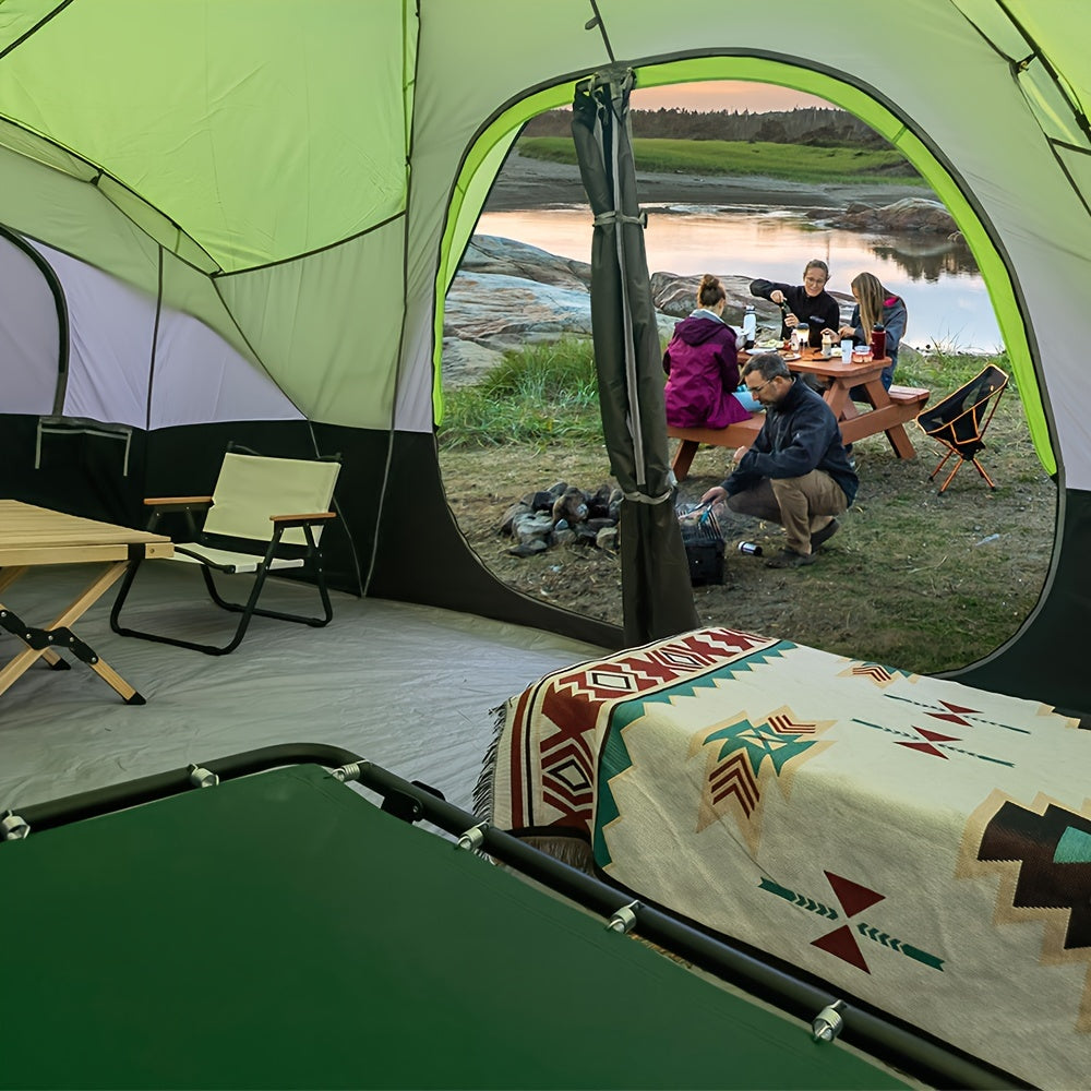 10-Person Double Layer Waterproof Big Camping Tent