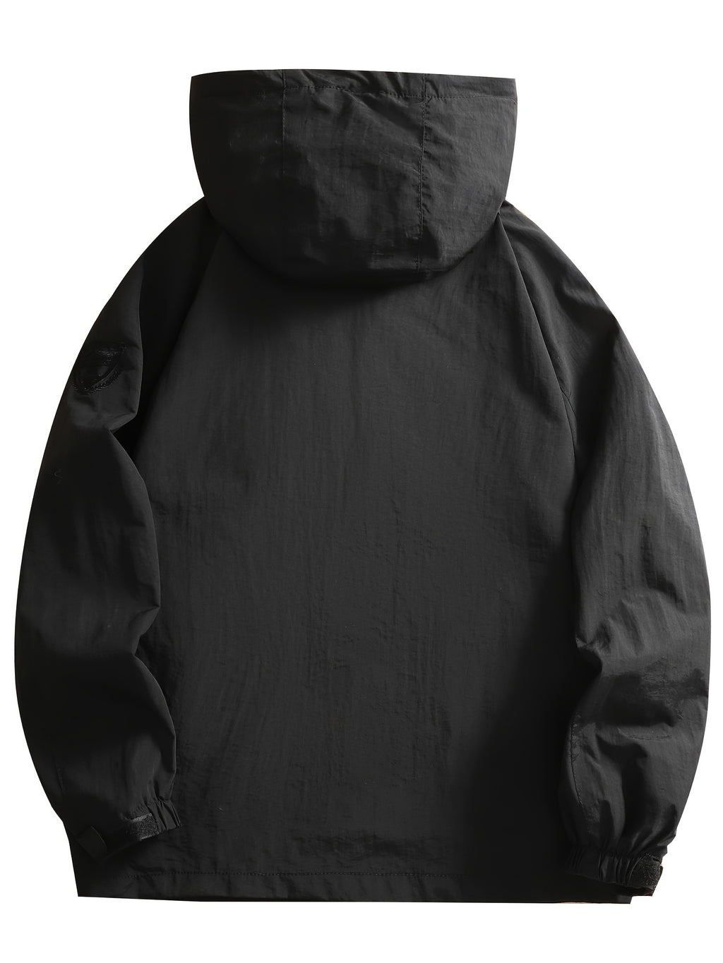 Men's Casual Zipper Pockets Detachable Hooded Windbreaker Jacket, Waterproof