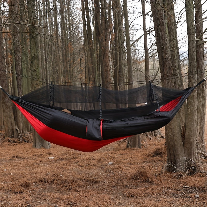 Anti-Rollover Double Hammock with Mosquito Net