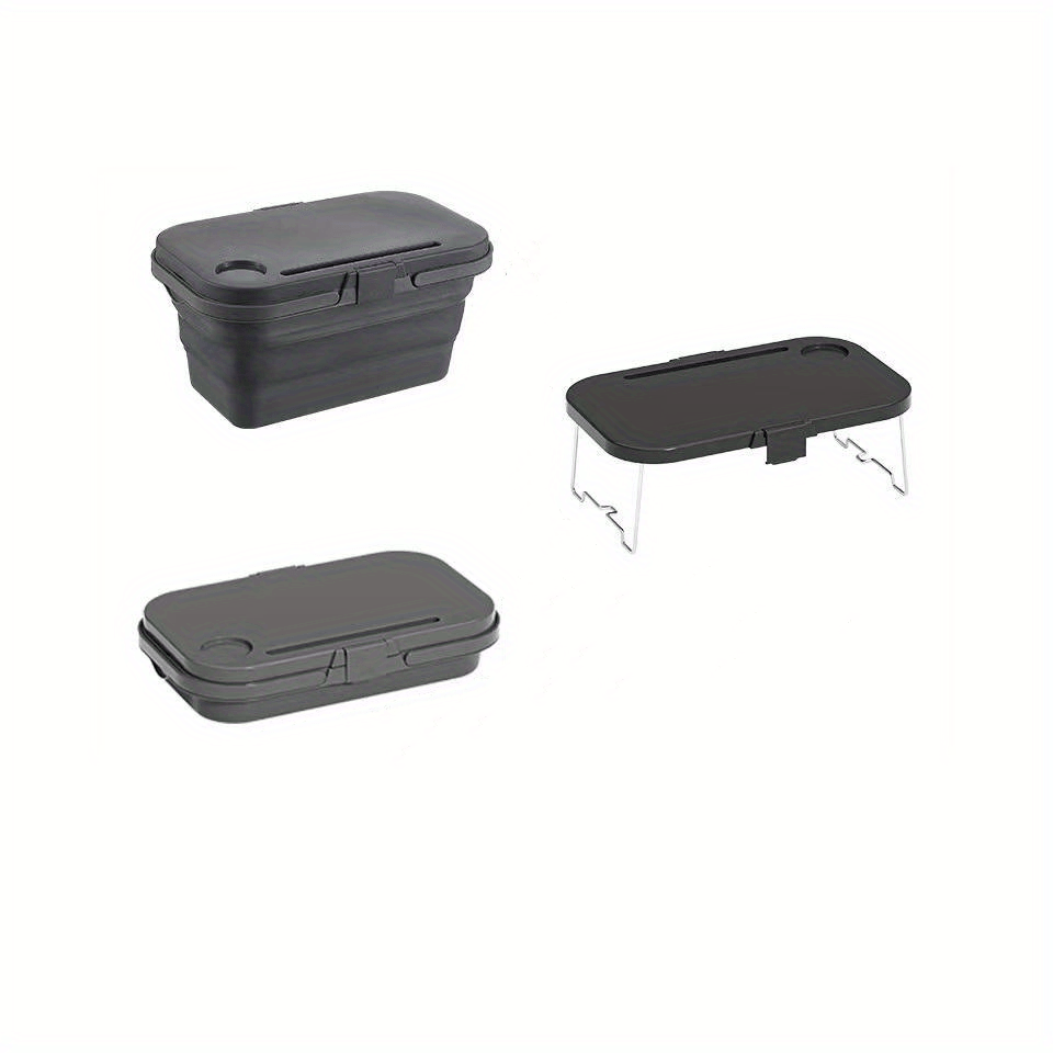 1pc, Heavy Duty Foldable Picnic Basket with Lid