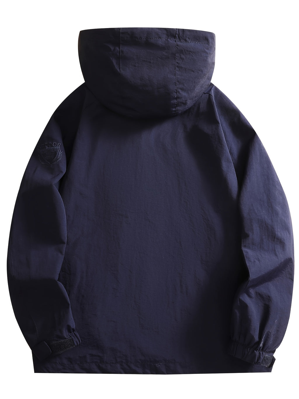 Men's Casual Zipper Pockets Detachable Hooded Windbreaker Jacket, Waterproof