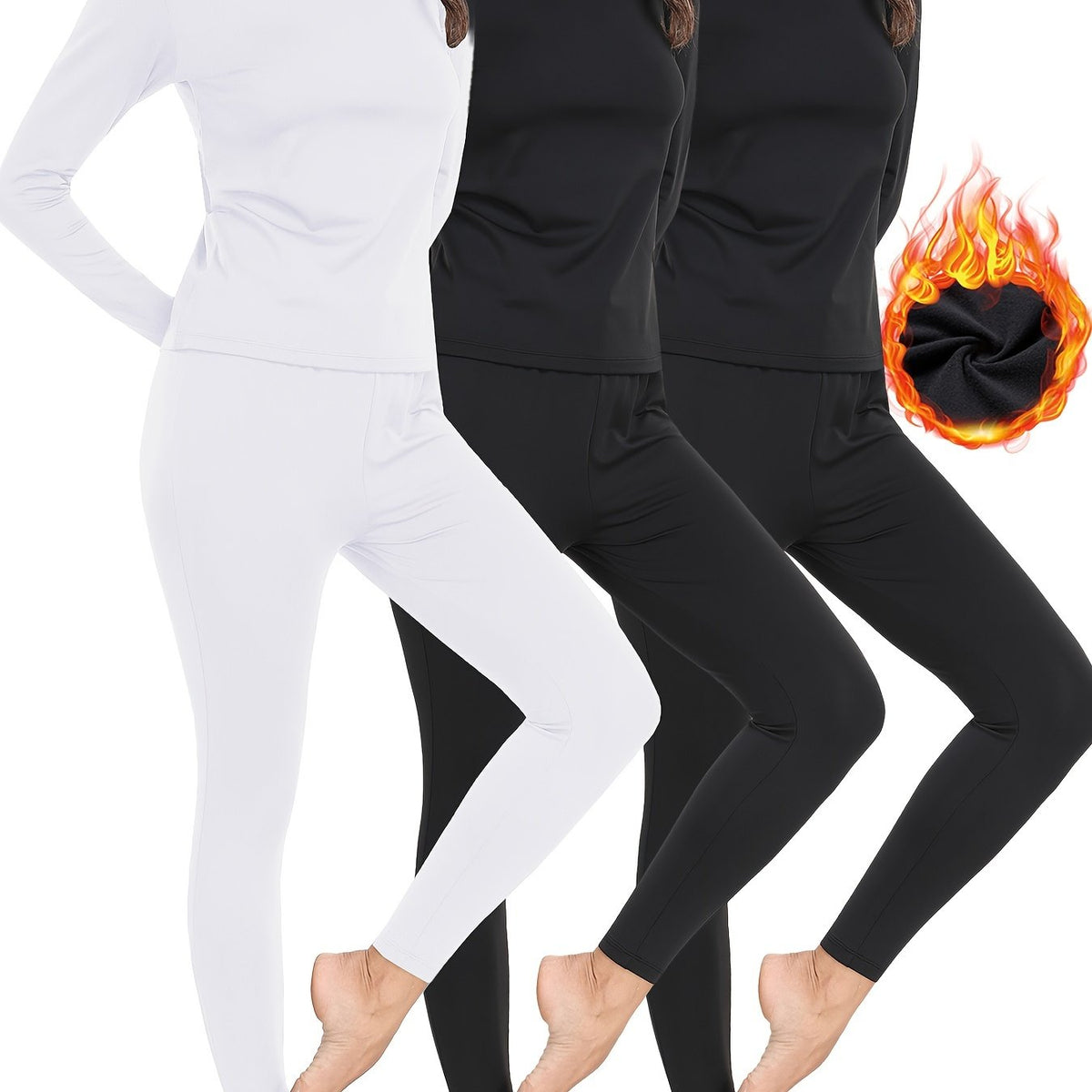 3-Pack Womens Super Cozy Thermal Underwear Set