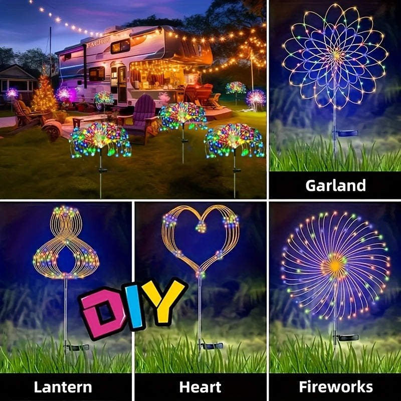 1 Pack 8-Mode Color-Changing LED RV Camping Outdoor Picnic Party Decoration Lighting