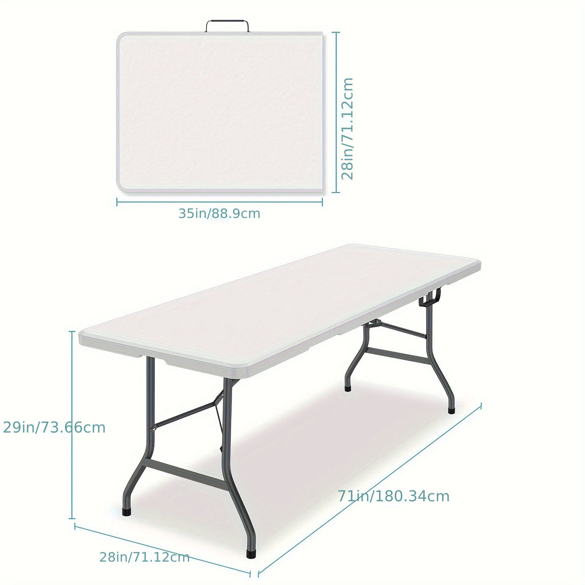 4FT/6FT Plastic Folding Table
