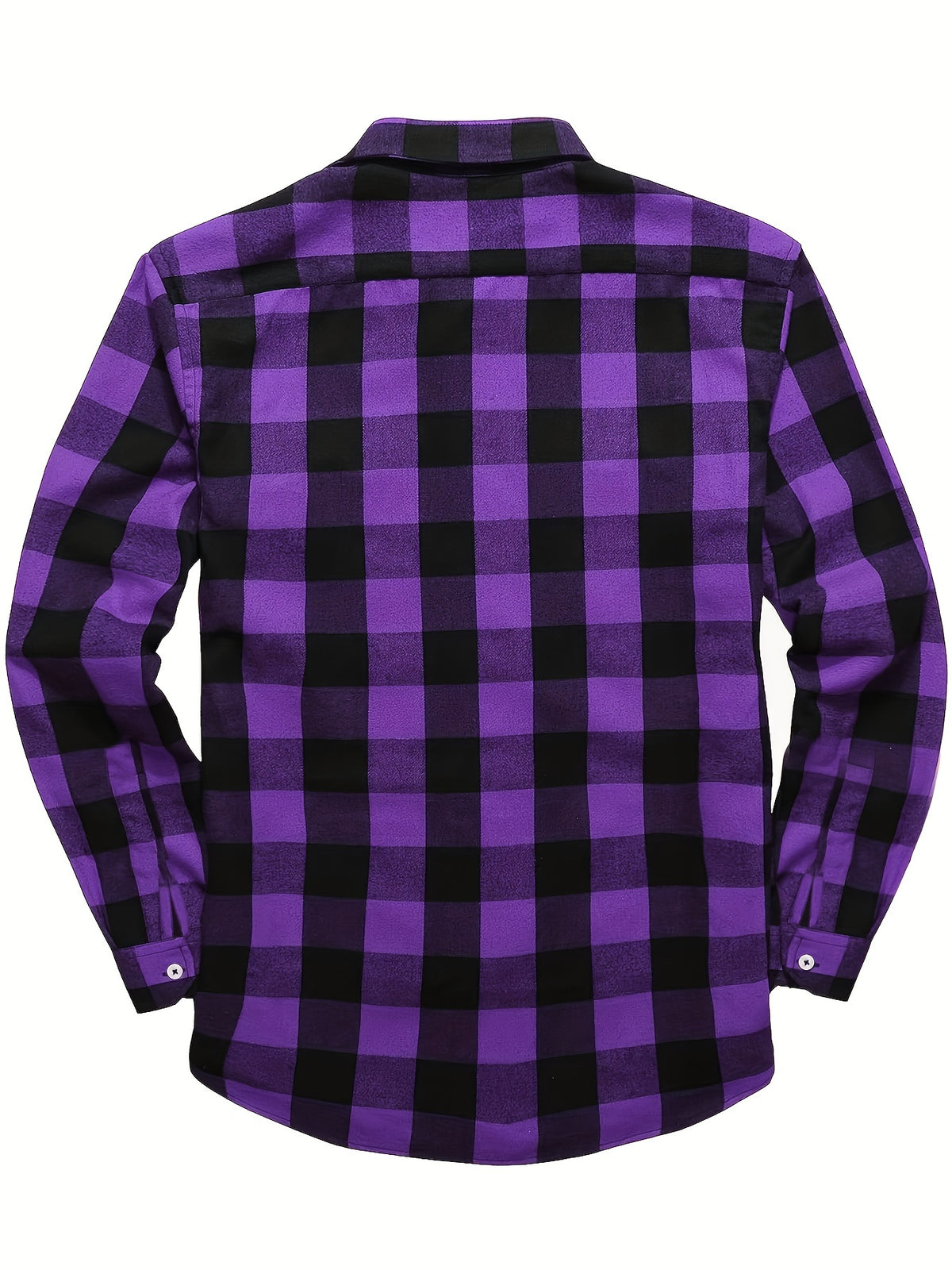 3pcs Stylish Plaid Pattern Long Sleeve Button Down Shirts