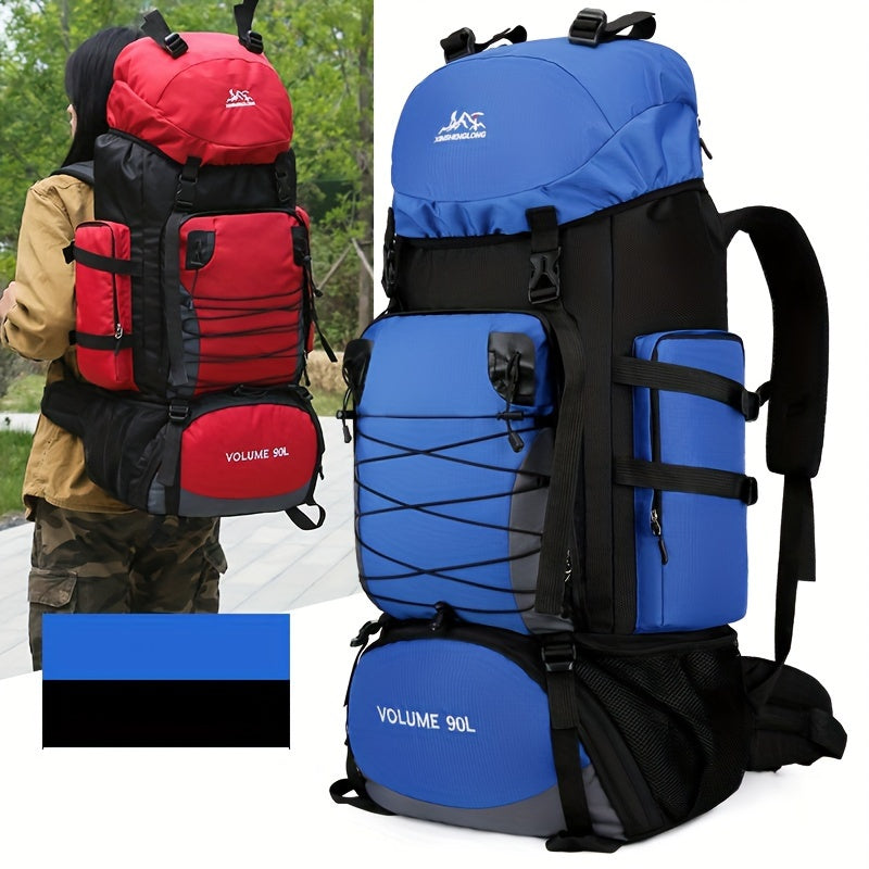 Durable 90L Large Capacity Hiking Backpack | Multi-Compartment Design