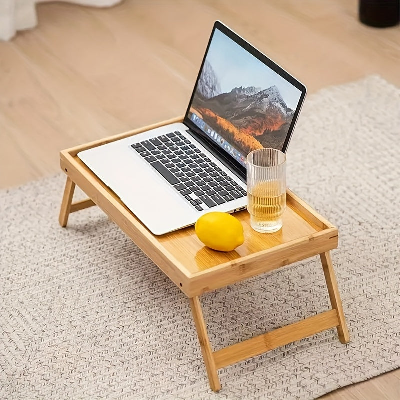 Portable Bamboo Tray Table - Foldable