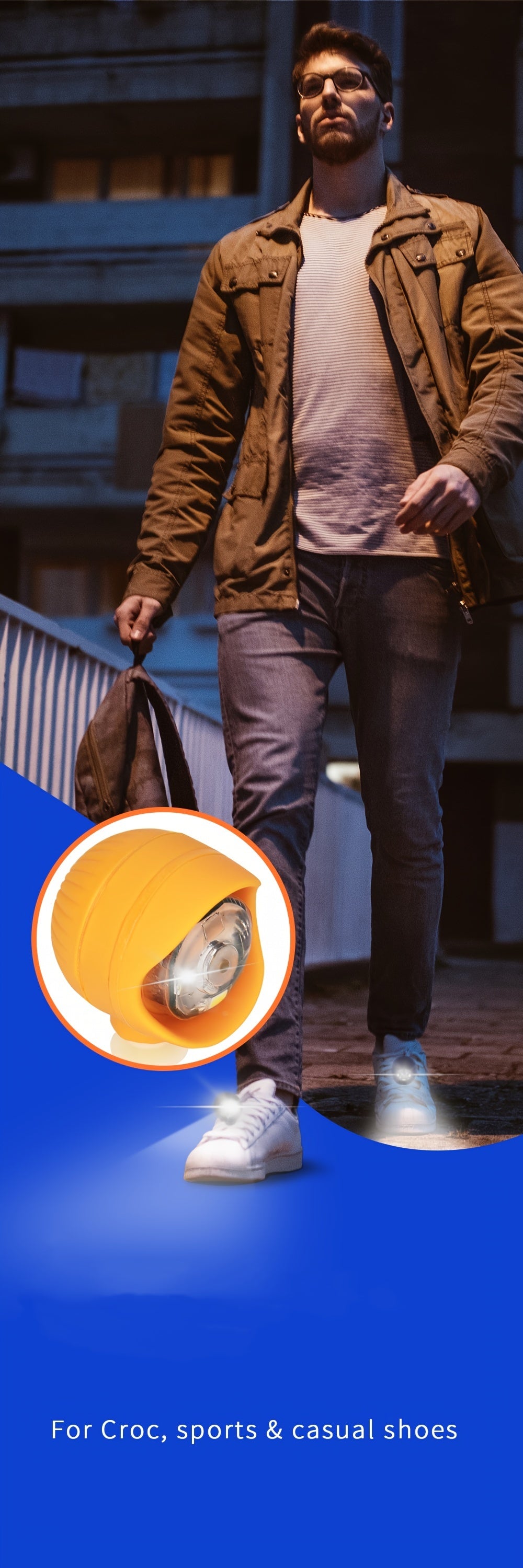 2pcs Ultra-Bright LED Shoe Lights