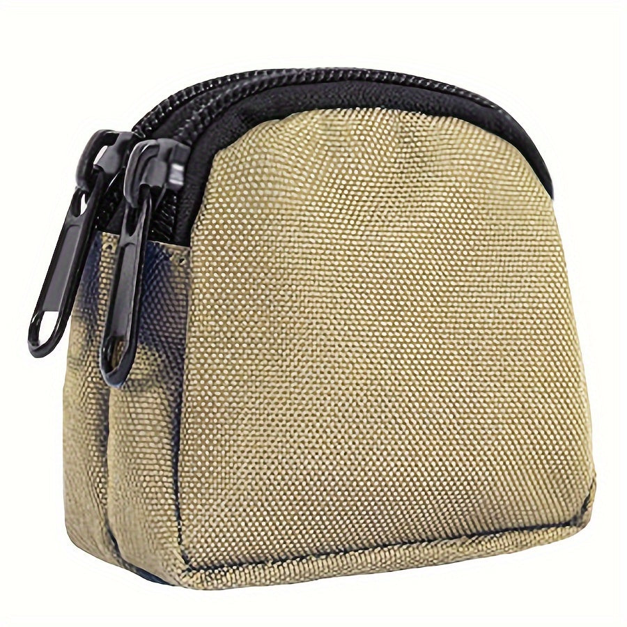 Simple Black Outdoor Fanny Bag, Men's Waist Bag