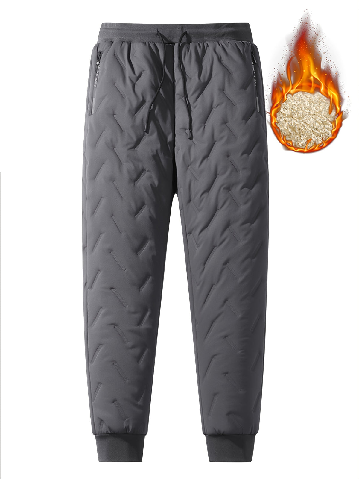 Men's Thermal Fleece Lined Straight Pants