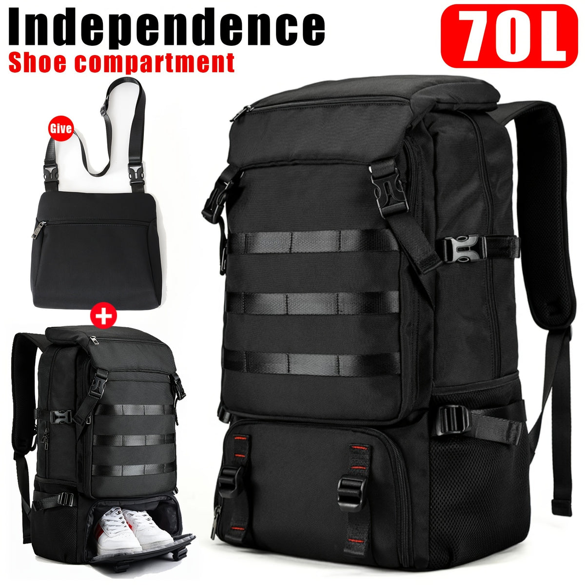 2023 New Model 70L Travel Backpack