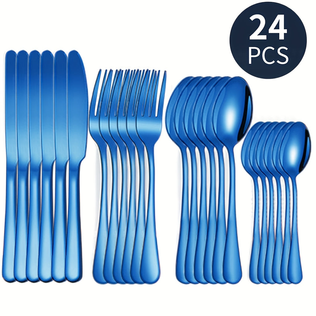 16pcs/24pcs tableware stainless steel knife, fork and spoon set