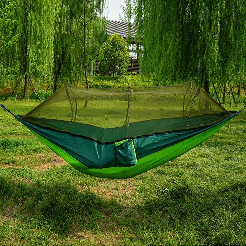 Anti-Rollover Double Hammock with Mosquito Net