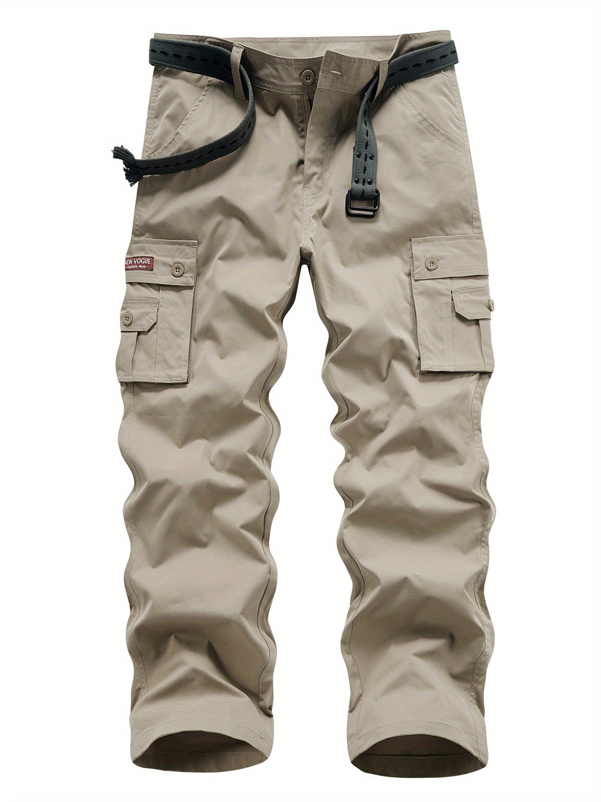 Classic Design Multi Flap Pockets Cargo Pants, Loose Fit Drawstring Cargo Pants