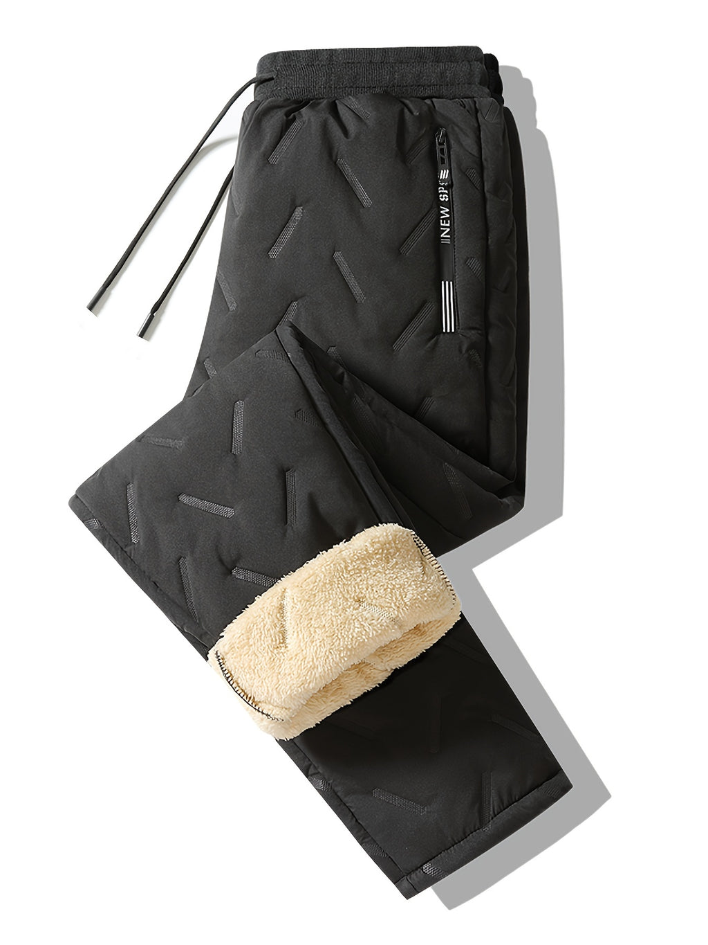 Men's Thermal Fleece Lined Straight Pants